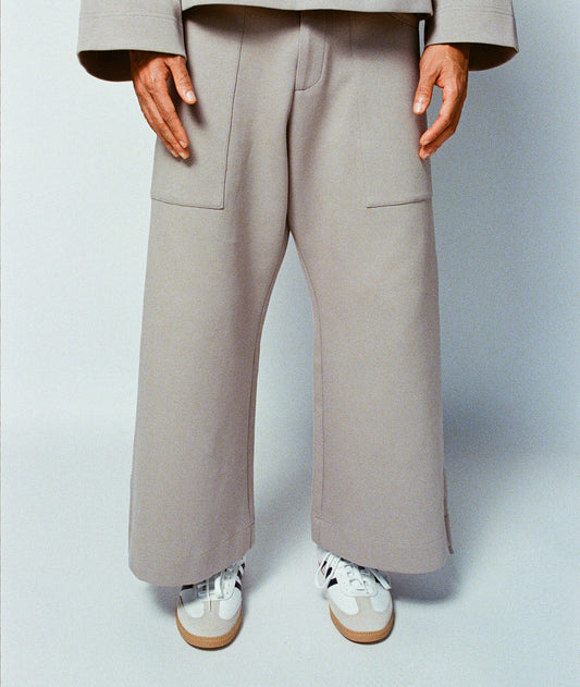 Siki Lounge Pants (Cropped) - Cement